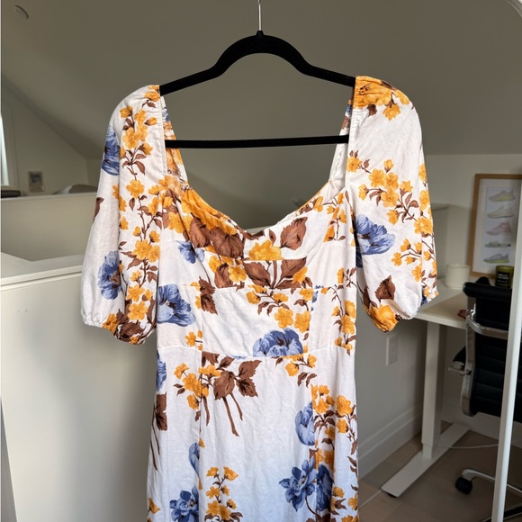 Reformation Belgium Linen Dress Josie - Size 6 - Picture 5 of 8